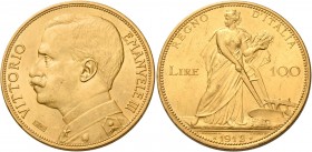 Monete d’oro europee. Italia. Vittorio Emanuele III re d’Italia, 1900-1946. 

Da 100 lire 1912 Roma, AV 32,26 g. Friedberg 26. Pagani 641. MIR 1115b...