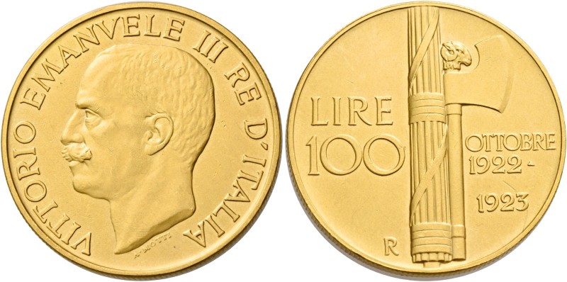 Monete d’oro europee. Italia. Vittorio Emanuele III re d’Italia, 1900-1946. 

...
