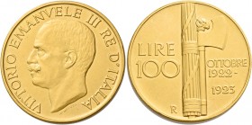 Monete d’oro europee. Italia. Vittorio Emanuele III re d’Italia, 1900-1946. 

Da 100 lire 1923 Roma, AV 32,24 g. Friedberg 30. Pagani 644. MIR 1116a...