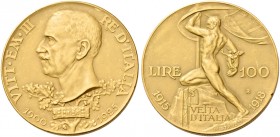 Monete d’oro europee. Italia. Vittorio Emanuele III re d’Italia, 1900-1946. 

Da 100 lire 1925 Roma, AV 32,24 g. Friedberg 32. Pagani 645. MIR 1117a...
