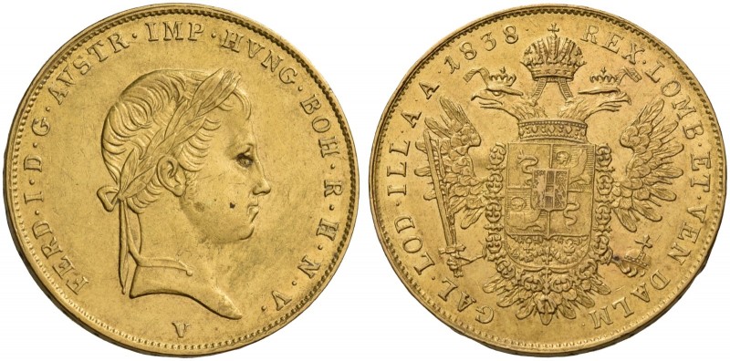 Monete d’oro europee. Italia. Ferdinando I d'Asburgo-Lorena, 1835-1848. 

Sovr...