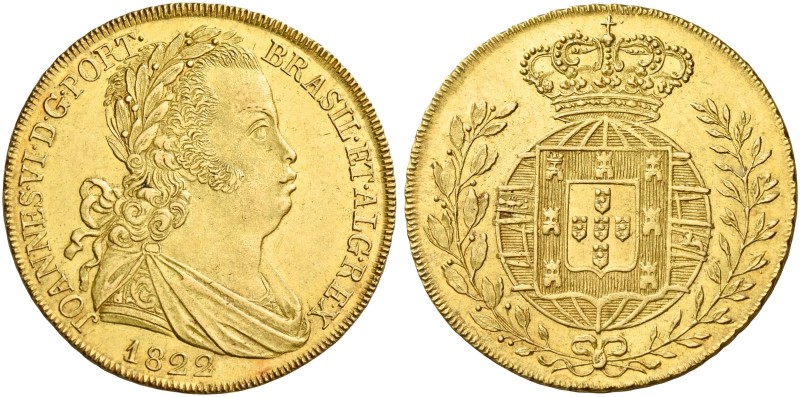 Monete d’oro europee. Portogallo. Dom Joao VI, 1822-1826. 

Peça 6400 reis o 4...