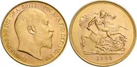 Monete d’oro europee. Regno Unito. Edoardo VII di Sassonia-Coburgo-Gotha, 1901-1910. 

Da 5 sovrane 1902 Londra, AV gr. 39,99 g. Friedberg 298. Seab...