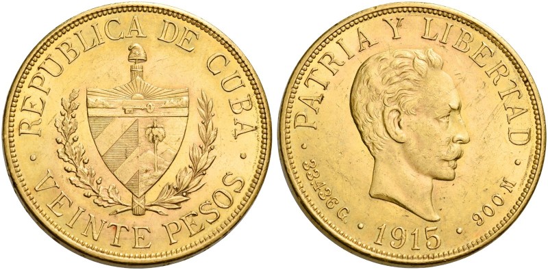 Monete d’oro dei paesi dell’Oltreoceano. Cuba. Repubblica, 1898-1959. 

Da 20 ...