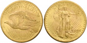 Monete d’oro dei paesi dell’Oltreoceano. Stati Uniti d’America. 

Da 20 dollari Saint Gaudens 1907 Philadelphia, AV 33,43 g. Friedberg 185.
q.Fdc...