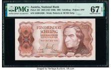 Austria Austrian National Bank 500 Schilling 1.7.1965 Pick 139 PMG Superb Gem Unc 67 EPQ. 

HID09801242017

© 2020 Heritage Auctions | All Rights Rese...
