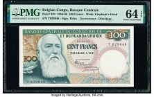 Belgian Congo Banque Centrale du Congo Belge 100 Francs 1.11.1956 Pick 33b PMG Choice Uncirculated 64 EPQ. 

HID09801242017

© 2020 Heritage Auctions ...
