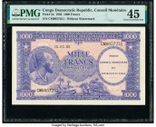 Congo Democratic Republic Conseil Monetaire de la Republique du Congo 1000 Francs 15.2.1962 Pick 2a PMG Choice Extremely Fine 45. 

HID09801242017

© ...