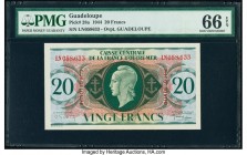 Guadeloupe Caisse Centrale de la France d'Outre-Mer 20 Francs 1944 Pick 28a PMG Gem Uncirculated 66 EPQ. 

HID09801242017

© 2020 Heritage Auctions | ...