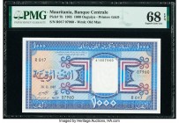 Mauritania Banque Centrale de Mauritanie 1000 Ouguiya 28.11.1985 Pick 7b PMG Superb Gem Unc 68 EPQ. 

HID09801242017

© 2020 Heritage Auctions | All R...
