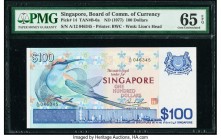 Singapore Board of Commissioners of Currency 100 Dollars ND (1977) Pick 14 TAN#B-6a PMG Gem Uncirculated 65 EPQ. 

HID09801242017

© 2020 Heritage Auc...