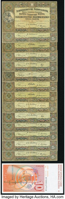 Switzerland Group Lot of 24 Examples Very Good-Very Fine. 

HID09801242017

© 20...