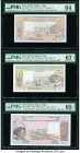 West African States Group Lot of 6 Graded Examples PMG Superb Gem Unc 67 EPQ (2); Gem Uncirculated 66 EPQ; Gem Uncirculated 65 EPQ (2); Choice Uncircu...