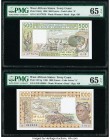 West African States Group Lot of 5 Graded Examples PMG Superb Gem Unc 67 EPQ (2); Gem Uncirculated 66 EPQ; Gem Uncirculated 65 EPQ (2). 

HID098012420...