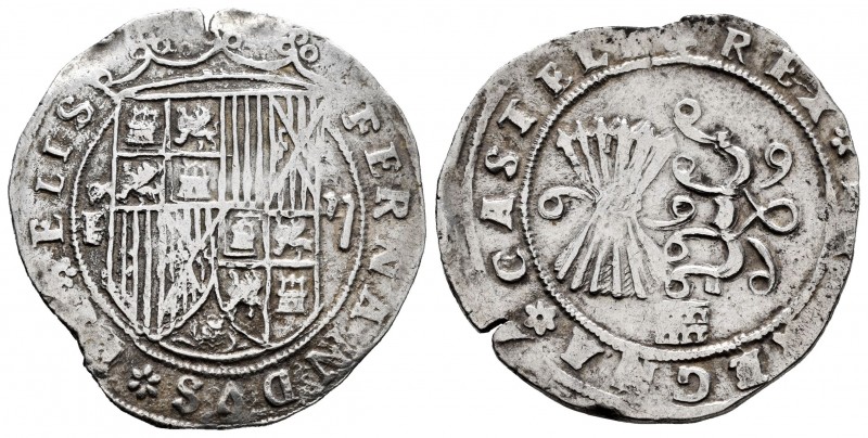 Fernando e Isabel (1474-1504). 2 reales. Segovia. (Cal-507 var). (Lf-G5.3.12). A...