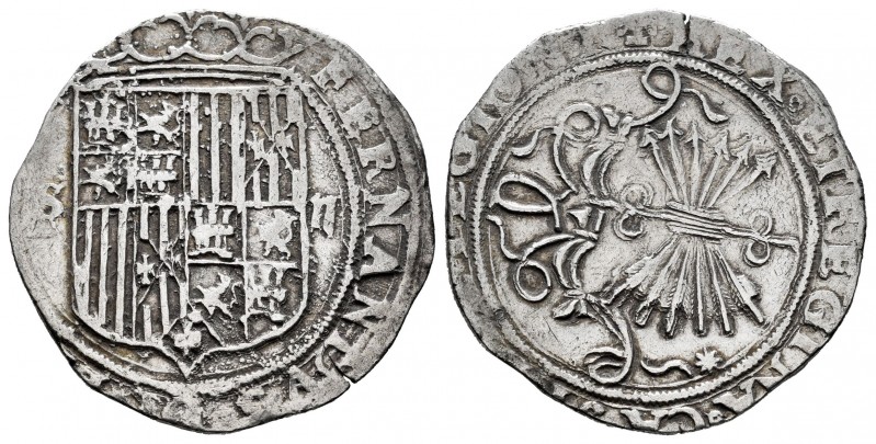 Fernando e Isabel (1474-1504). 2 reales. Sevilla. (Cal-516). (Lf-G6.4.27 var). R...