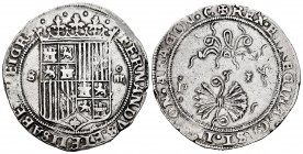 Fernando e Isabel (1474-1504). 4 reales. Sevilla. (Cal-555). (Lf-H5.4.8). Anv.: FERNANDVS ET ELISABET DEI GRA. Rev.: + REX ET REGINA CAST LEGION ARAGO...