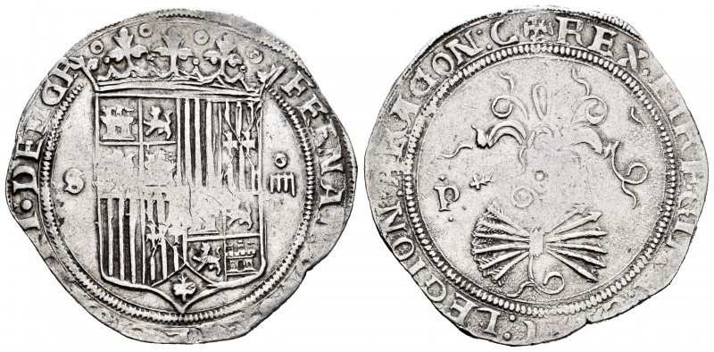 Fernando e Isabel (1474-1504). 4 reales. Sevilla. (Cal-555). (Lf-no cita esta po...