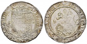 Fernando e Isabel (1474-1504). 4 reales. Sevilla. (Cal-554). (Lf-H5.1.2). Rev.: ...(LEG)IO ARAGON· CESI. Ag. 12,38 g. Escudo entre S - IIII. Armiño a ...