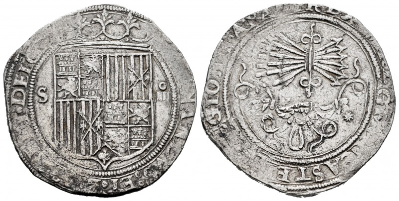 Fernando e Isabel (1474-1504). 4 reales. Sevilla. (Cal-561). (Lf-H5.5.2). Ag. 13...