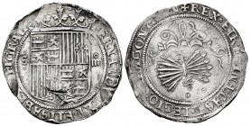 Fernando e Isabel (1474-1504). 4 reales. Sevilla. (Cal-561 var). (Lf-H5.5.23 var). Anv.: FERNANDV(S) ET ELISABE(T D)EI GRATI. Rev.: + REX ET REGINA CA...