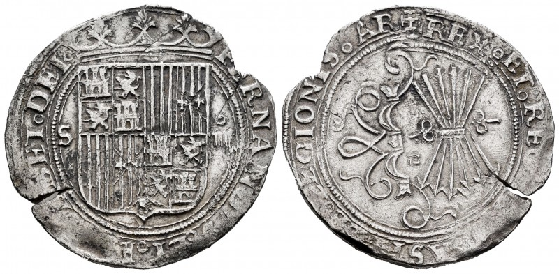 Fernando e Isabel (1474-1504). 4 reales. Sevilla. (Cal-564). (Lf-H5.6.11). Anv.:...