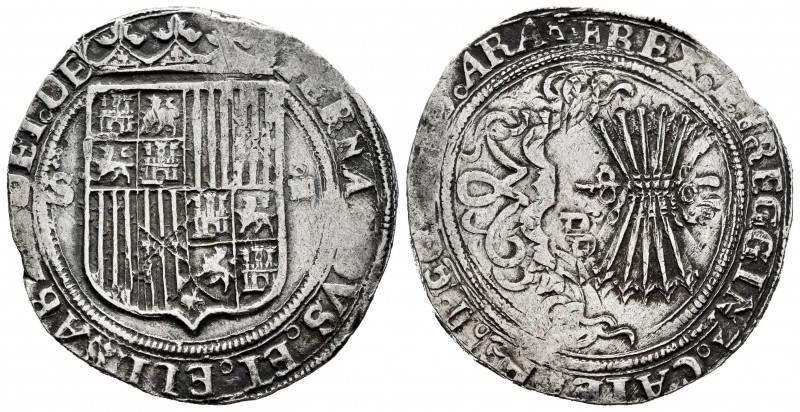 Fernando e Isabel (1474-1504). 4 reales. Sevilla. (Cal-564). (Lf-H5.6.11). Anv.:...