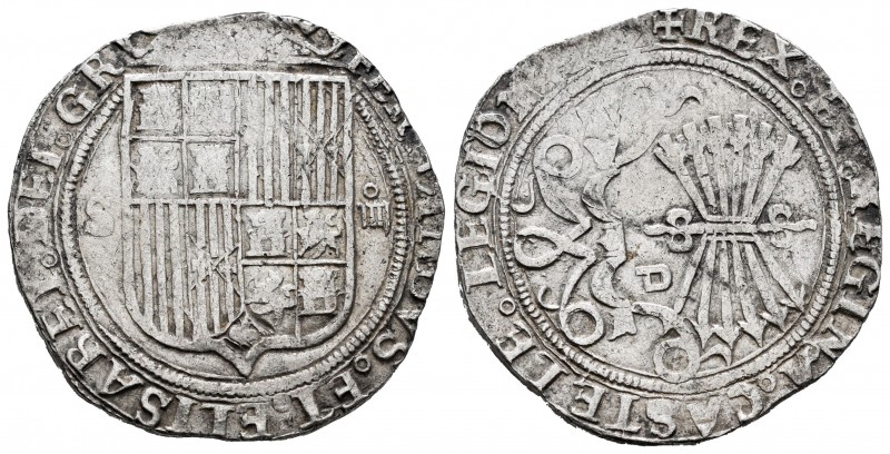 Fernando e Isabel (1474-1504). 4 reales. Sevilla. (Cal-564). (Lf-H5.6.11.3). Anv...