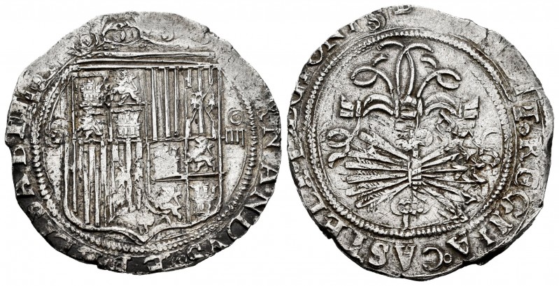 Fernando e Isabel (1474-1504). 4 reales. Sevilla. (Cal-564). (Lf-H5.6.51). Anv.:...