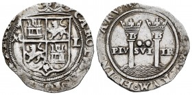 Juana y Carlos (1504-1555). 2 reales. México. (Cal-101). Ag. 6,85 g. Escudo entre M y L. MBC-/MBC. Est...160,00. 

ENGLISH DESCRIPTION: Charles-Joan...