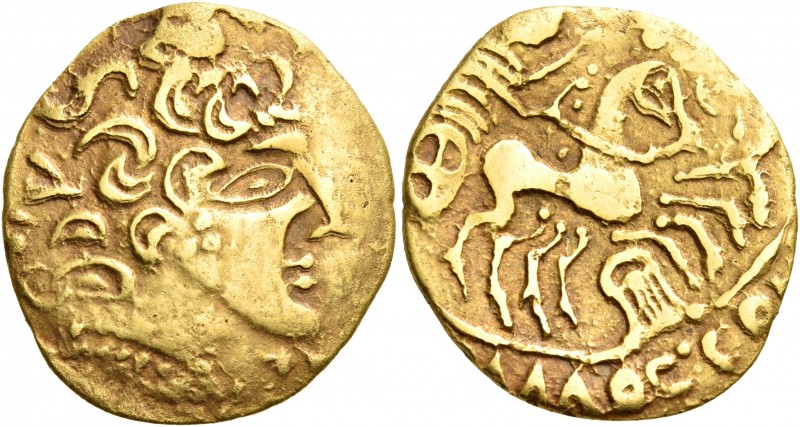 CELTIC, Northwest Gaul. Carnutes. First half of the 1st century BC. Stater (Gold...