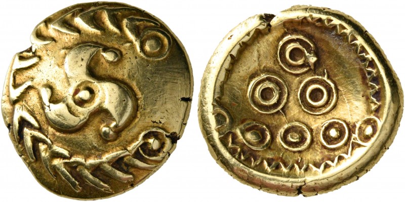 CELTIC, Central Europe. Vindelici. Early 1st century BC. Stater (Gold, 18 mm, 7....