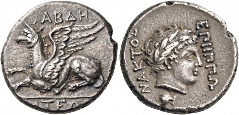 THRACE. Abdera. Circa 336-311 BC. Stater (Silver, 23.5 mm, 10.49 g, 7 h), struck...