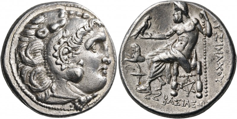 KINGS OF THRACE. Lysimachos, 305-281 BC. Tetradrachm (Silver, 26.5 mm, 17.25 g, ...