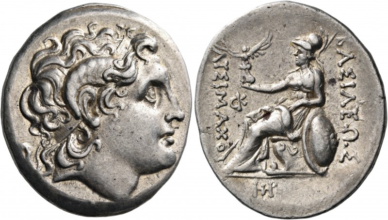 KINGS OF THRACE. Lysimachos, 305-281 BC. Tetradrachm (Silver, 31 mm, 16.97 g, 12...