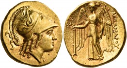 KINGS OF MACEDON. Alexander III ‘the Great’, 336-323 BC. Stater (Gold, 19 mm, 8.65 g, 12 h), struck posthumously under Nikokreon, Salamis, circa 323-3...
