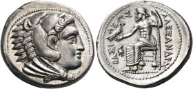 KINGS OF MACEDON. Alexander III ‘the Great’, 336-323 BC. Tetradrachm (Silver, 26 mm, 17.25 g, 5 h), struck under Philip III Arrhidaios, Amphipolis, ci...