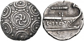 MACEDON, Bottiaia. Pella. Time of Philip V and Perseus, 187-168 BC. Triobol (Silver, 15 mm, 2.79 g), struck in the name of the Botteatans. Macedonian ...