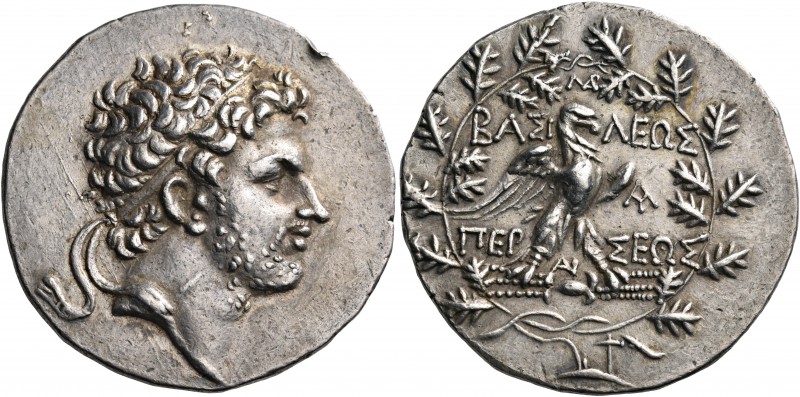 KINGS OF MACEDON. Perseus, 179-168 BC. Tetradrachm (Silver, 32 mm, 15.70 g, 11 h...