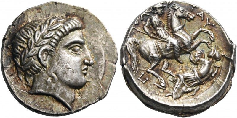 KINGS OF PAEONIA. Patraos, Circa 335-315 BC. Tetradrachm (Silver, 24 mm, 12.82 g...