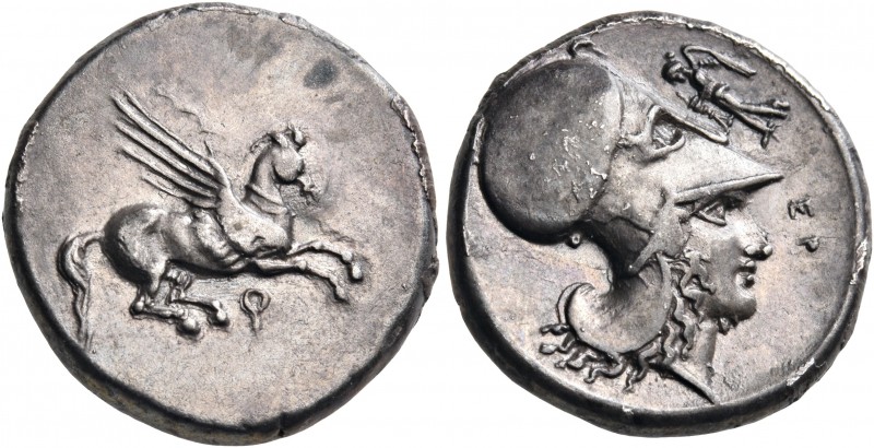 CORINTHIA. Corinth. Circa 375-300 BC. Stater (Silver, 20.5 mm, 8.38 g, 11 h). Ϙ ...