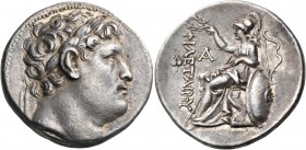 KINGS OF PERGAMON. Eumenes I, 263-241 BC. Tetradrachm (Silver, 29 mm, 17.04 g, 12 h), struck in the name and with the portrait of Philetairos, founder...