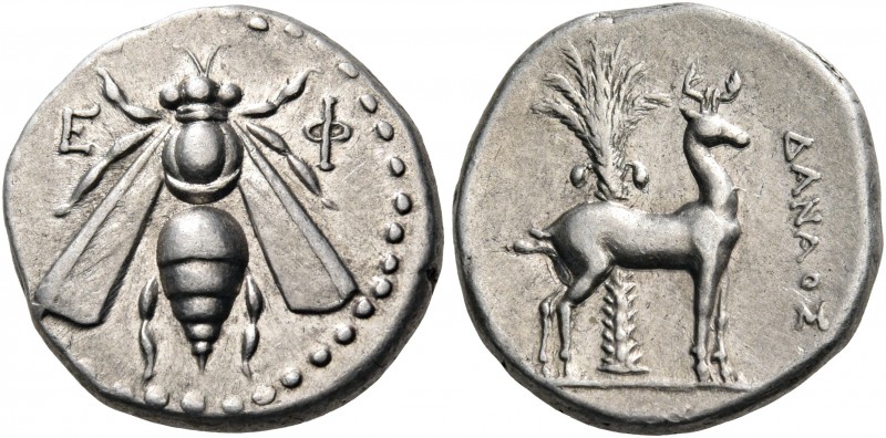 IONIA. Ephesos. Circa 190-170 BC. Drachm (Silver, 17 mm, 4.16 g, 1 h), struck un...