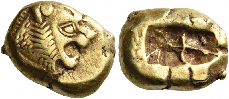 KINGS OF LYDIA. Alyattes II to Kroisos, circa 610-546 BC. Trite (Electrum, 13.5 ...