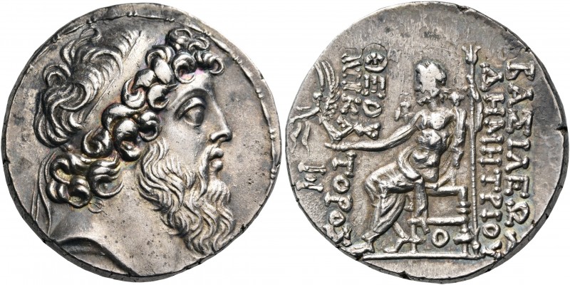 SELEUKID KINGS OF SYRIA. Demetrios II Nikator, second reign, 129-126/5 BC. Tetra...