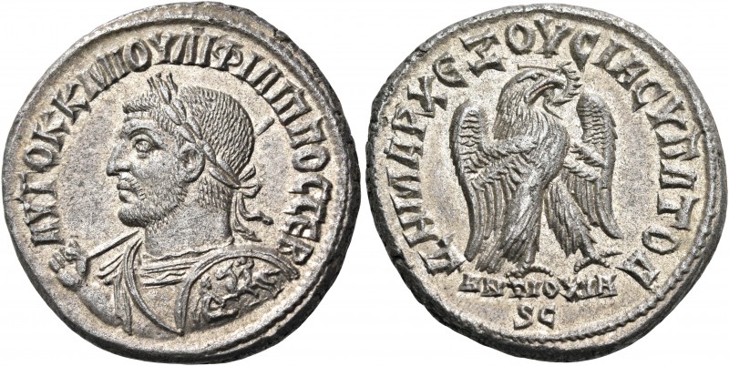 SYRIA, Seleucis and Pieria. Antioch. Philip I, 244-249. Tetradrachm (Billon, 25 ...