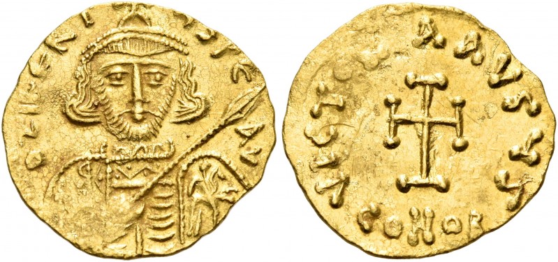 Tiberius III (Apsimar), 698-705. Tremissis (Gold, 16 mm, 1.45 g, 6 h), Constanti...