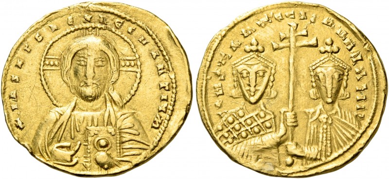 Constantine VII Porphyrogenitus, with Romanus II, 913-959. Solidus (Gold, 20.5 m...