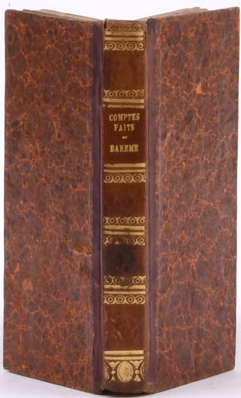 Barrême (F.), Comptes faits de Barrème en Francs et Centimes, Avignon 1846.

2...