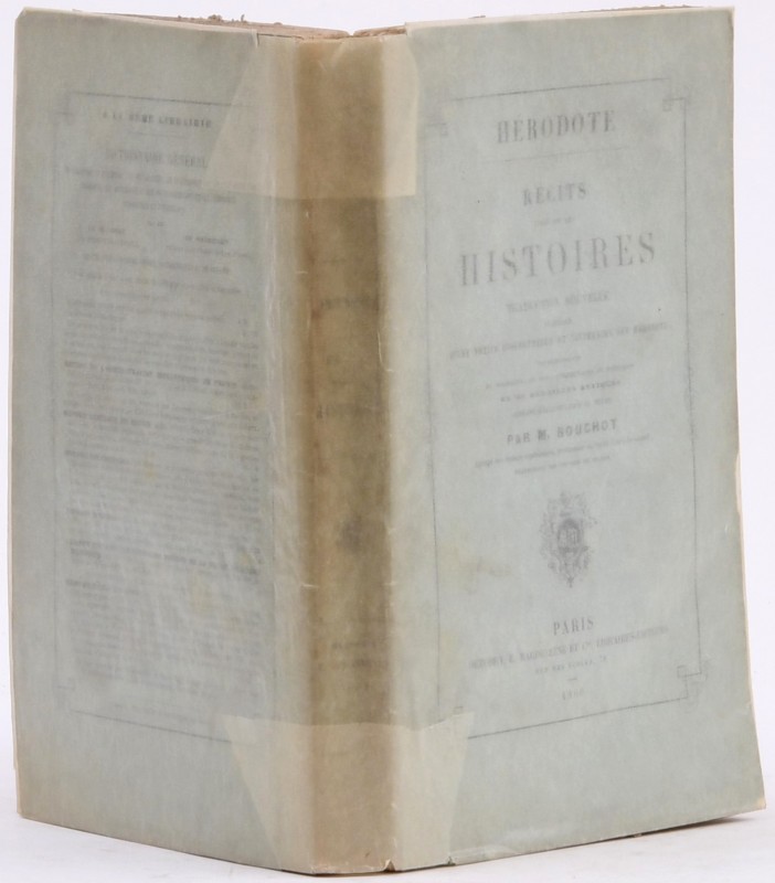 Hérodote, Récits tirés de ses histoires, Paris 1860.

390 pages.

Dimensions...